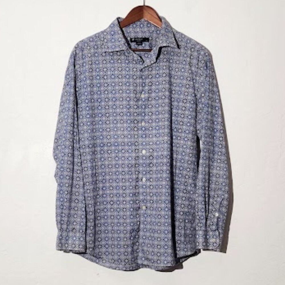 Cremieux Men's Long Sleeve Button-Down Shirt in Size Large